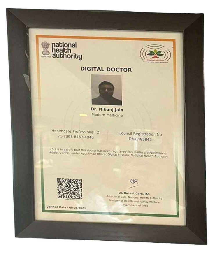 Dr. Nikunj Jain Recognized as a Certified Digital Doctor