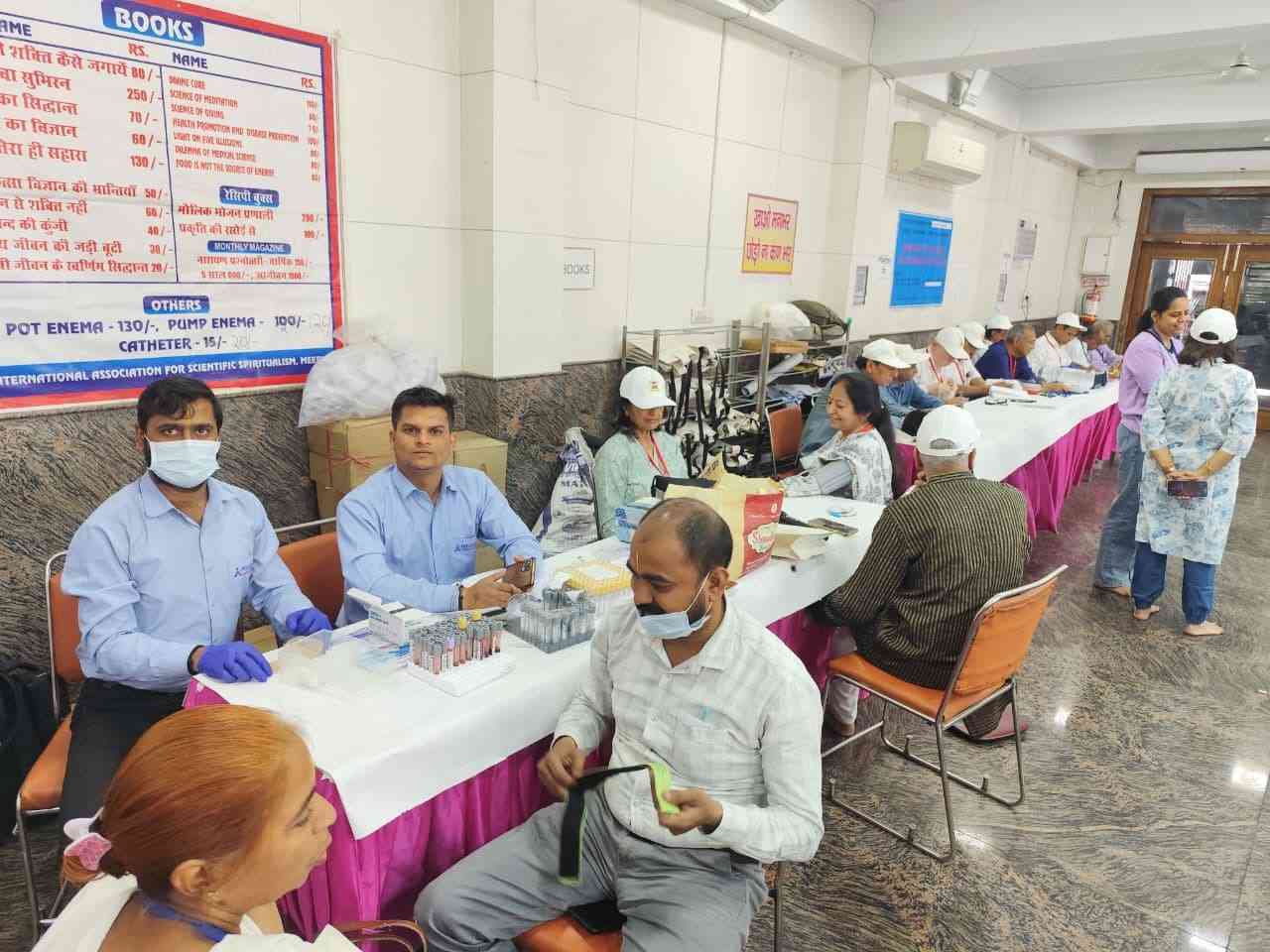 Health Camp at Ram Mandir Hall, Vivek Vihar: